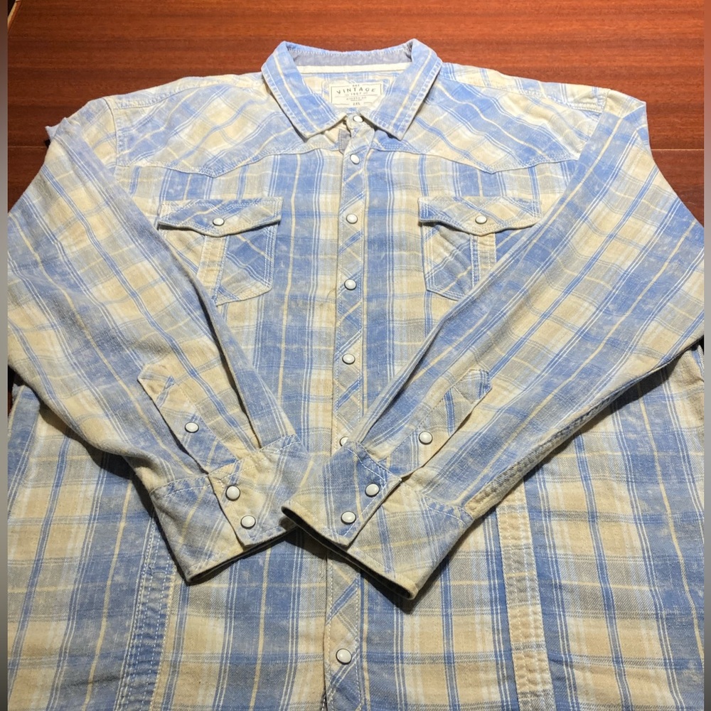 Vintage  Athletic FIT Western Pearl Snap purchased from Buckle store size 2XL